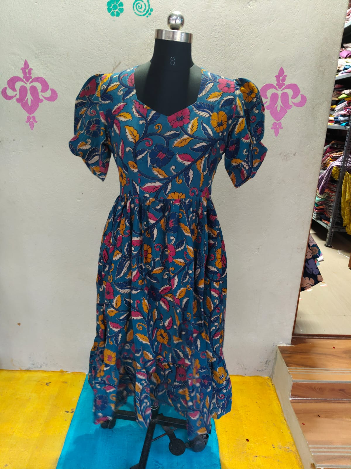 Kalamkari Anarkali Frock  KAF28