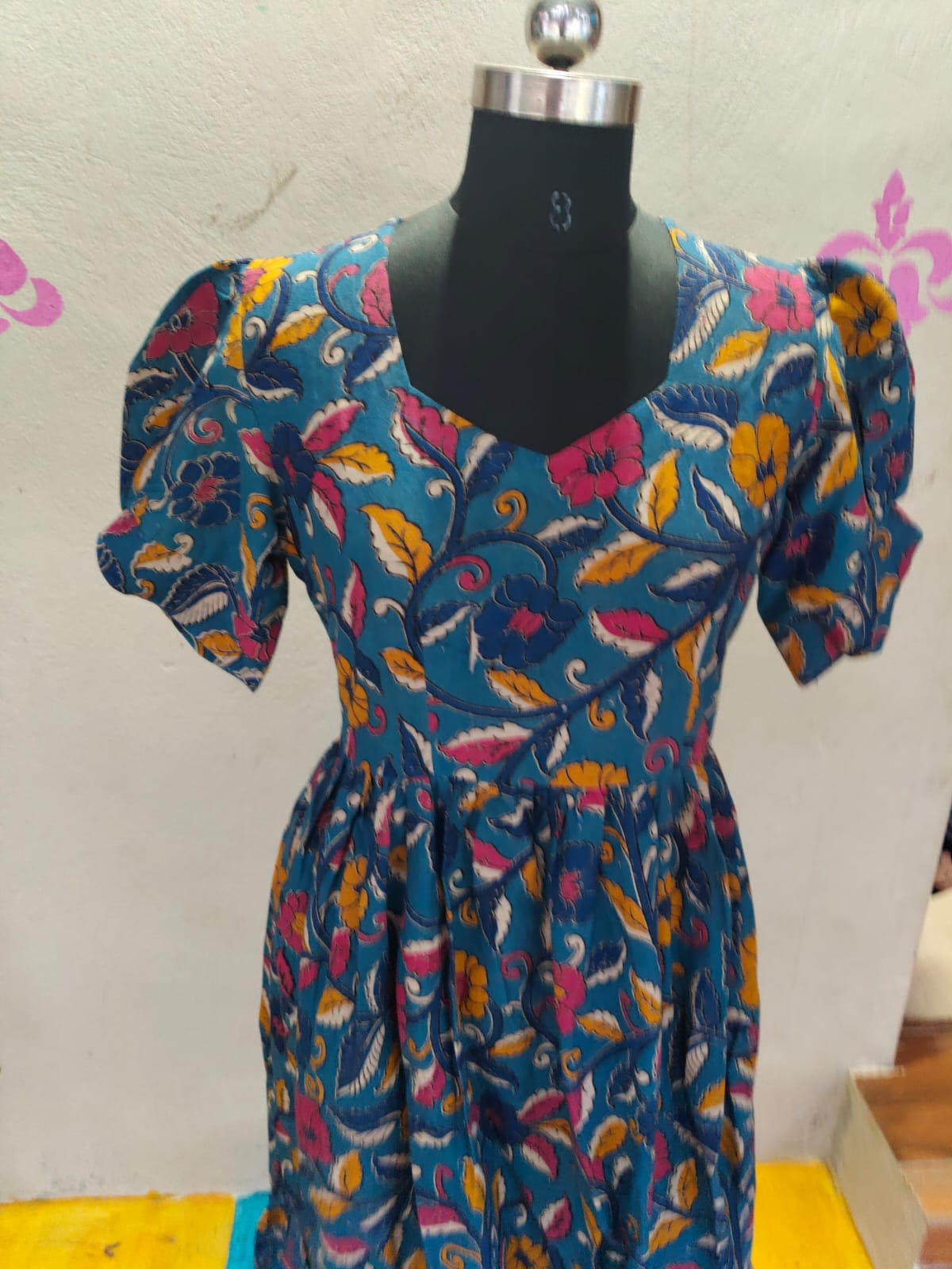 Kalamkari Anarkali Frock  KAF28