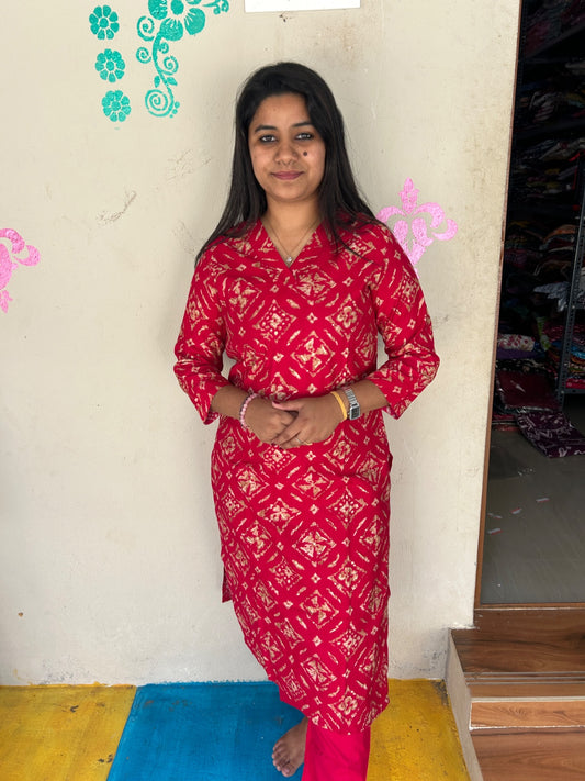 Vertican Silk Kurti - VS59