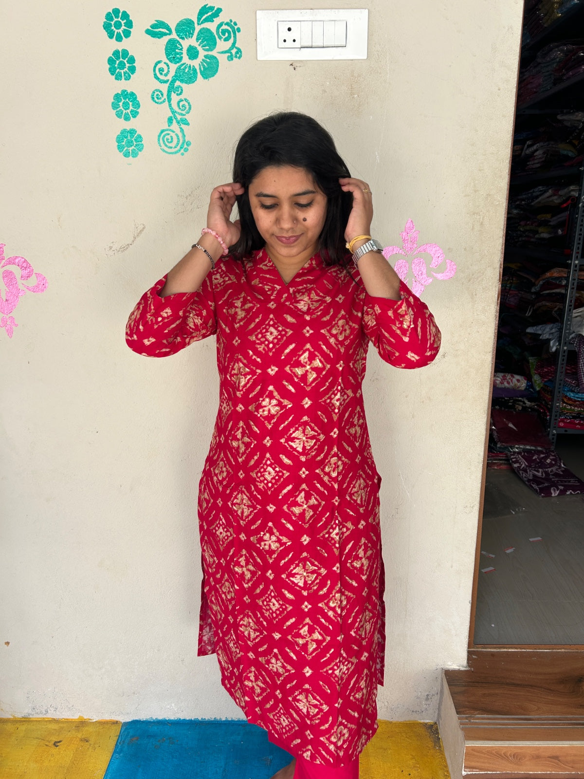 Vertican Silk Kurti - VS59