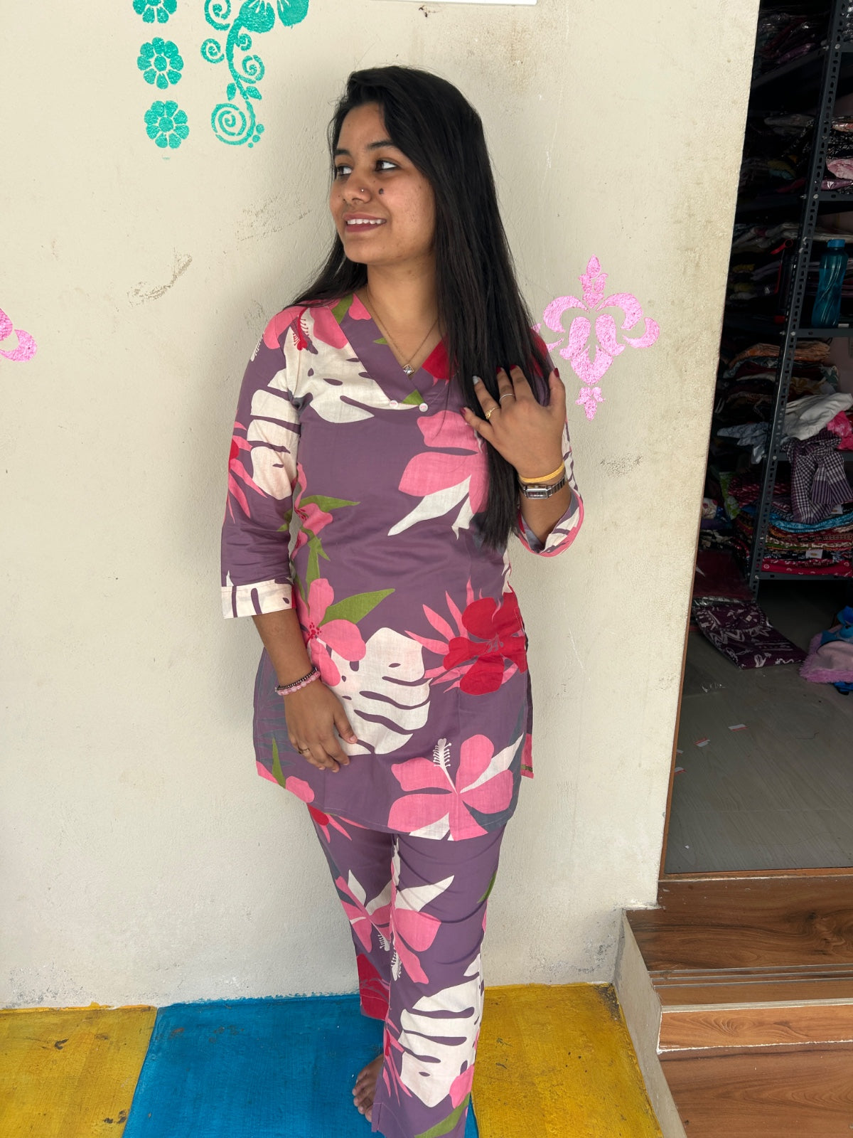 Cotton  Co-ord Sets ( night suits )  NSC193