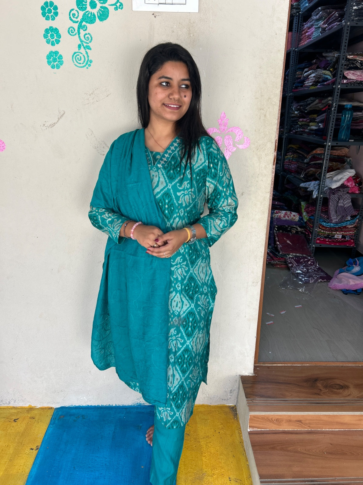 Premium Shiny Vetican Silk Kurti - SVK16