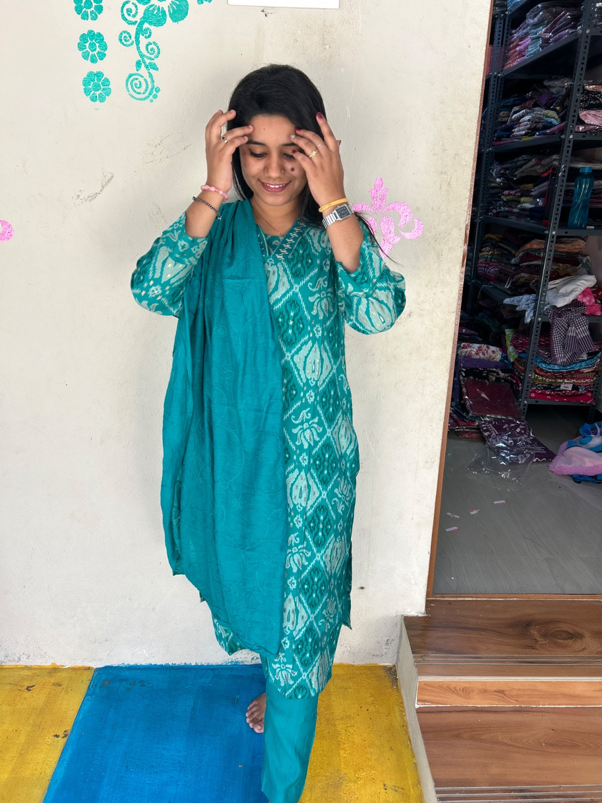 Premium Shiny Vetican Silk Kurti - SVK16