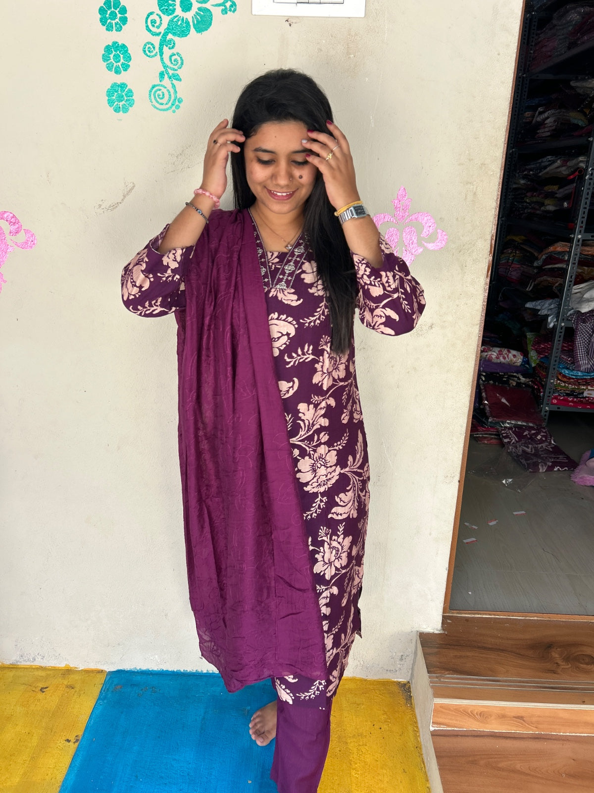Premium Shiny Vetican Silk Kurti - SVK15