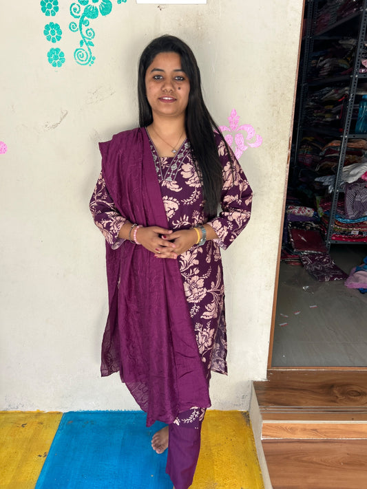 Premium Shiny Vetican Silk Kurti - SVK15