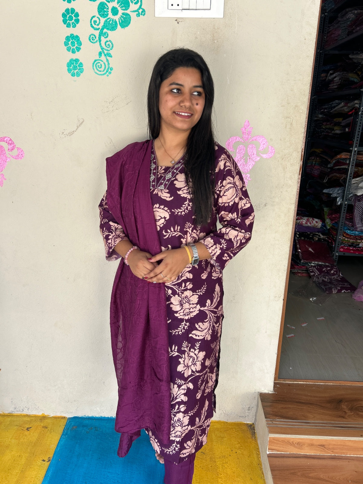 Premium Shiny Vetican Silk Kurti - SVK15