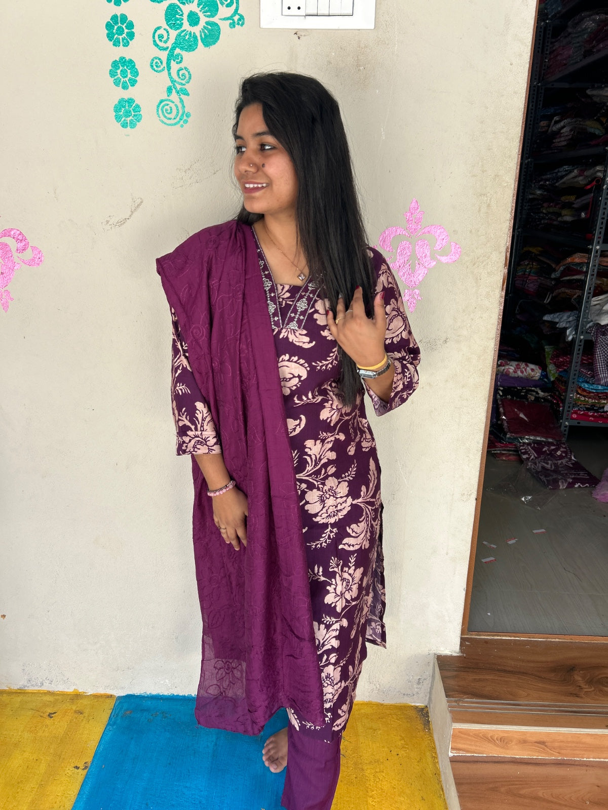 Premium Shiny Vetican Silk Kurti - SVK15