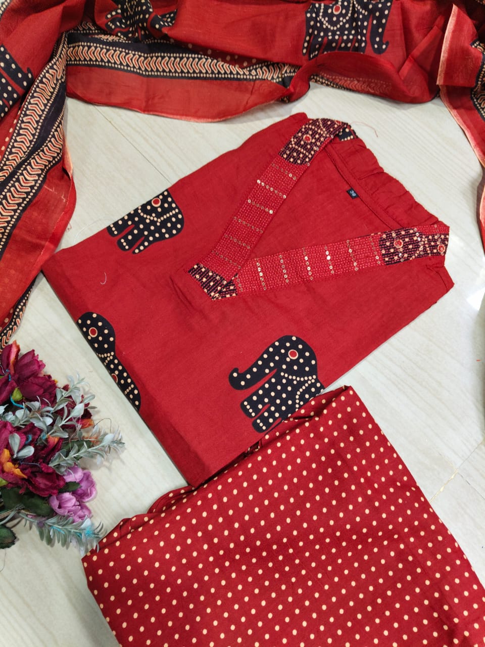 Budgeted Cotton 3 Piece Set - BC75