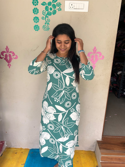 Cotton Capsule Kurti - PK141