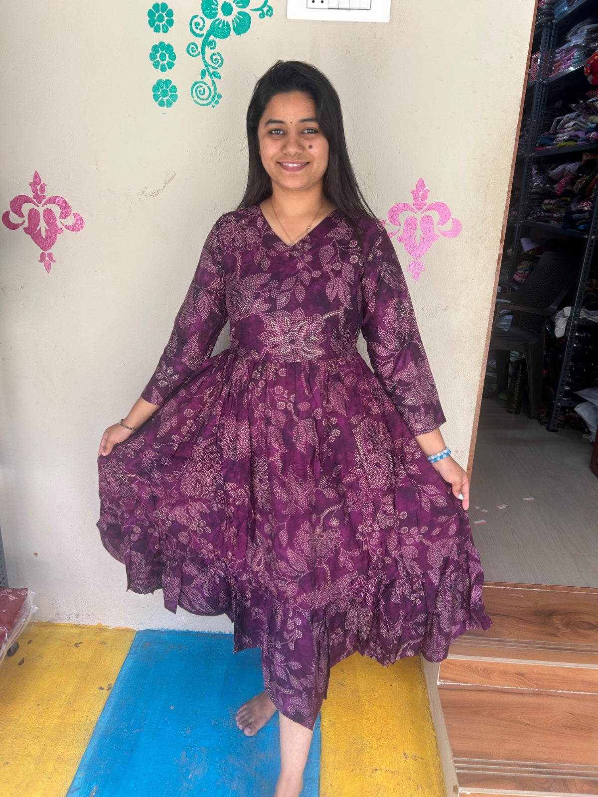 Crepe Silk Frock - CSF07