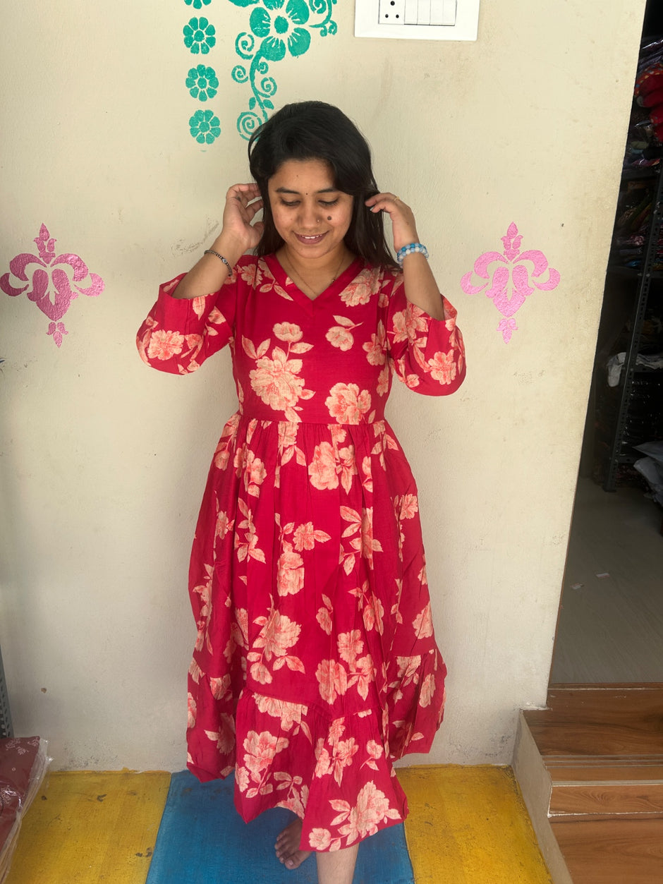 Crepe Silk Frocks – Nagulstrendycollection