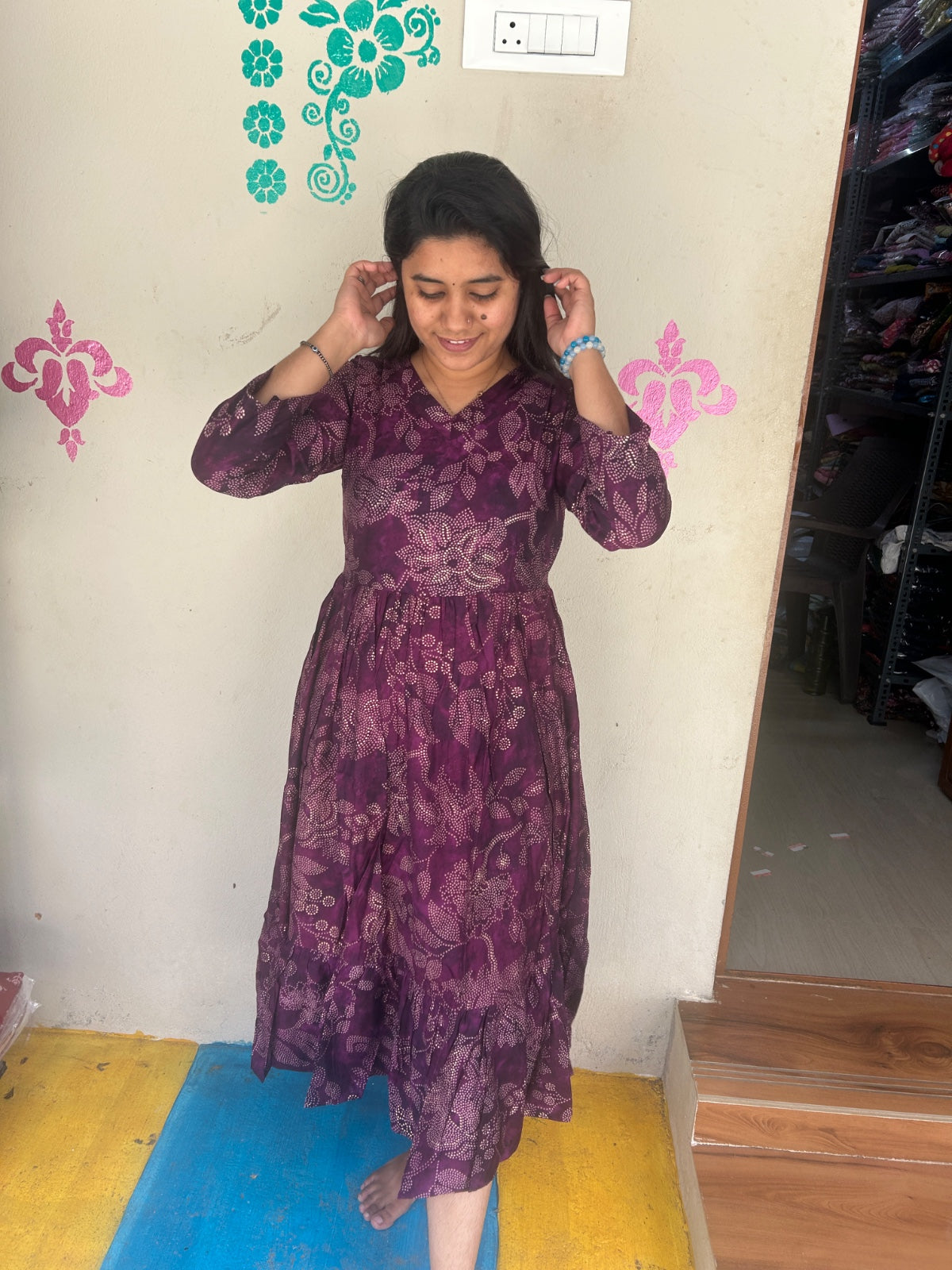 Crepe Silk Frock - CSF07