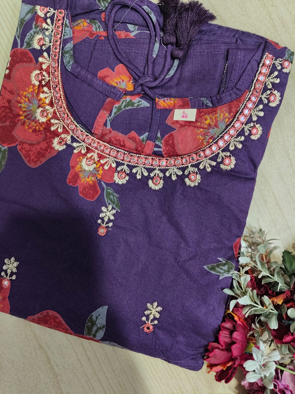 Cotton Long Sleveless Frocks CLF47