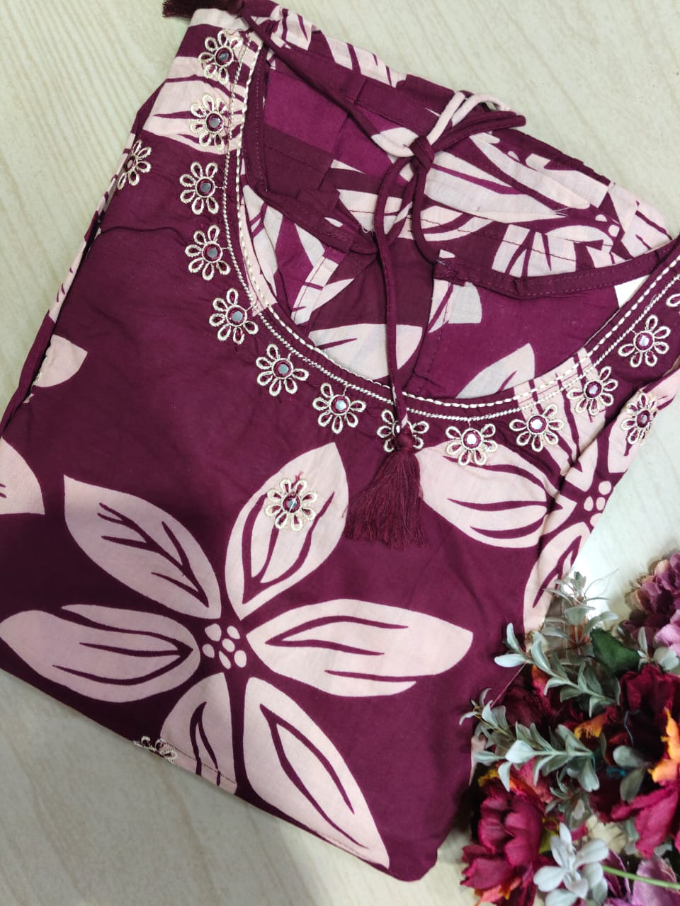 Cotton Long Sleveless Frocks CLF48
