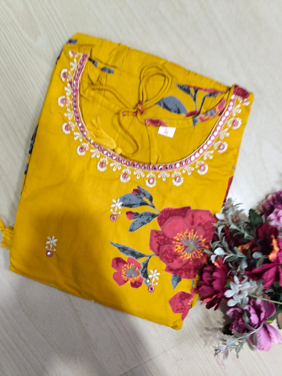 Cotton Long Sleveless Frocks CLF49