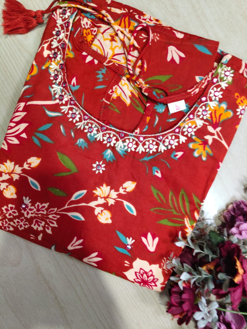 Cotton Long Sleveless Frocks CLF50