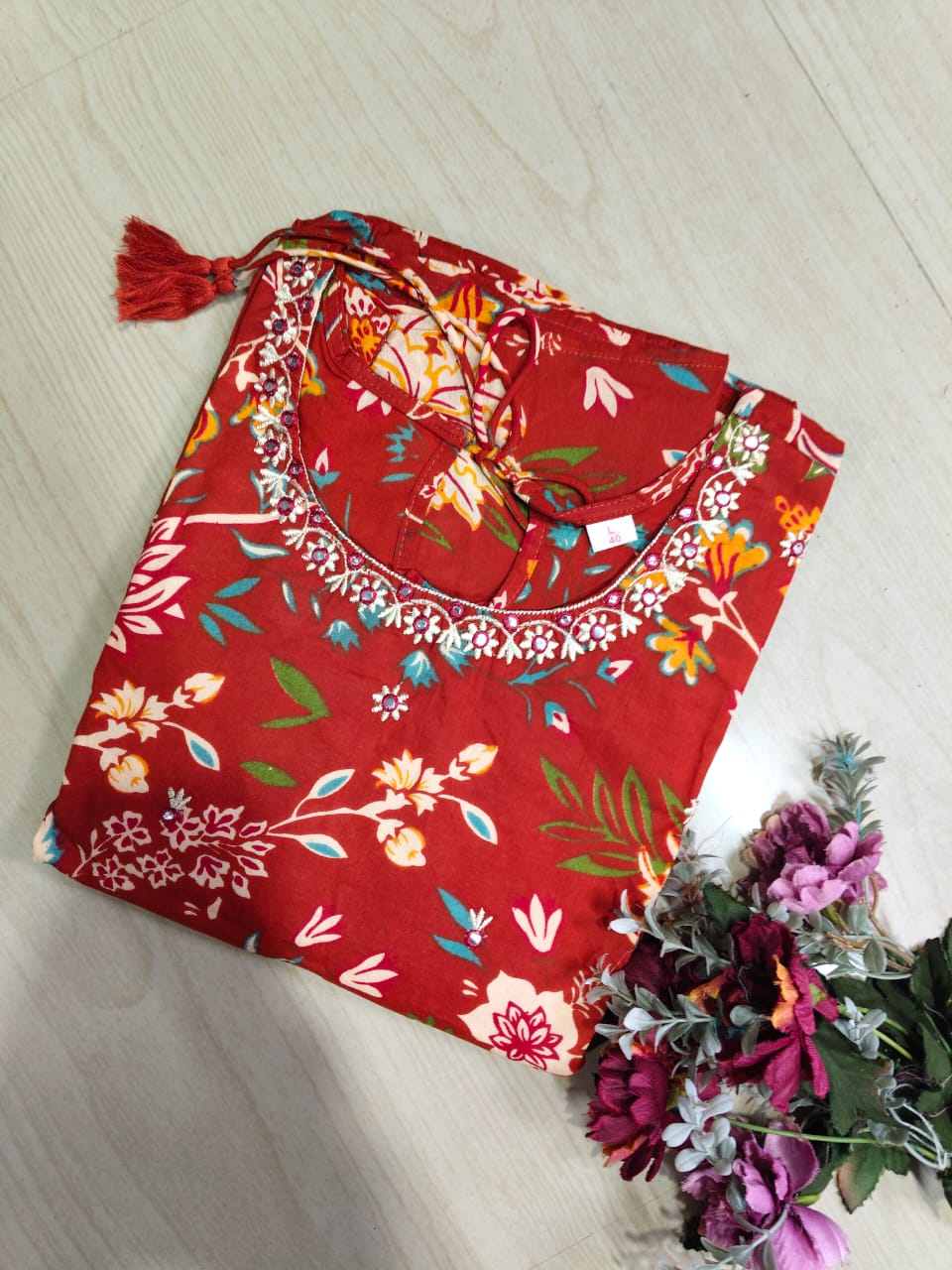 Cotton Long Sleveless Frocks CLF50