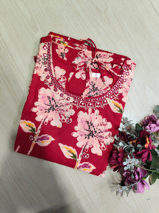 Cotton Long Sleveless Frocks CLF51