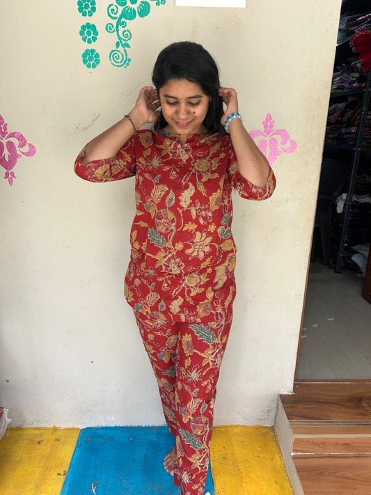 Cotton  Co-ord Sets ( night suits )  NSC198