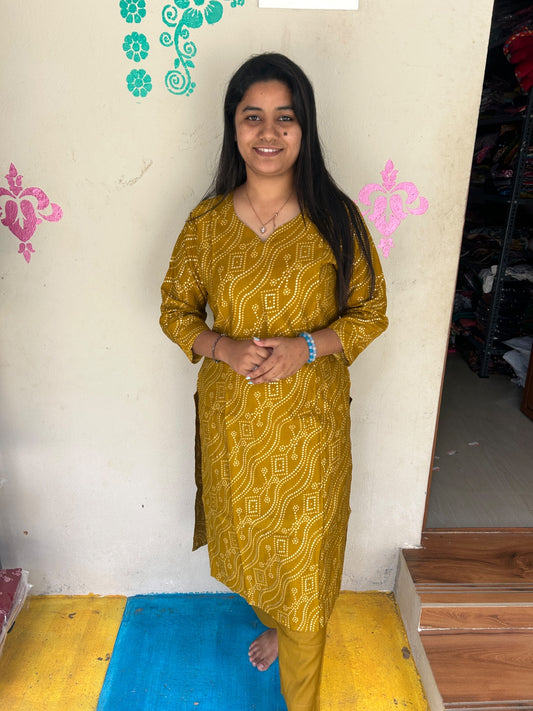 Vertican Silk Kurti - VS70