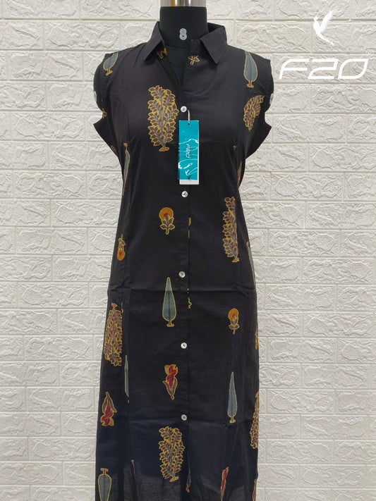Cotton collar neck Frock  CCF42