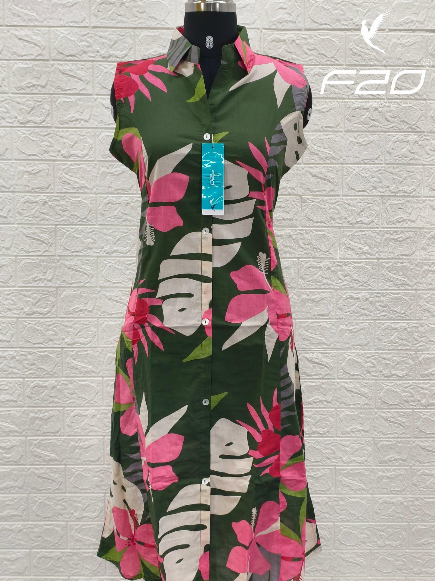 Cotton collar neck Frock  CCF43