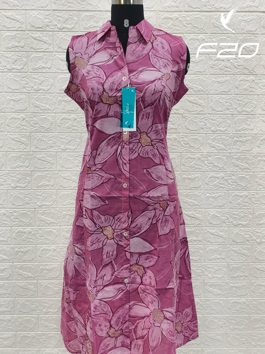 Cotton collar neck Frock  CCF44