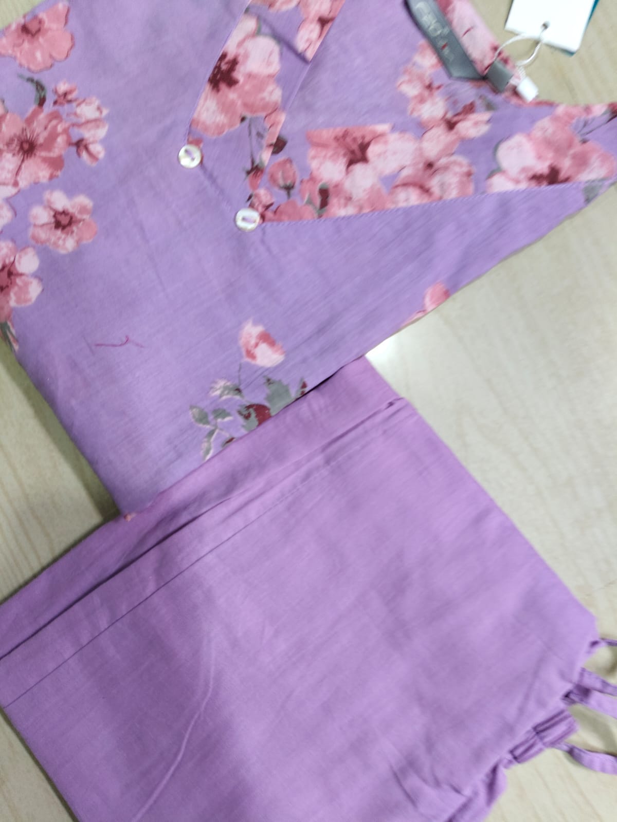V neck Kurthi with Pant  ALN82