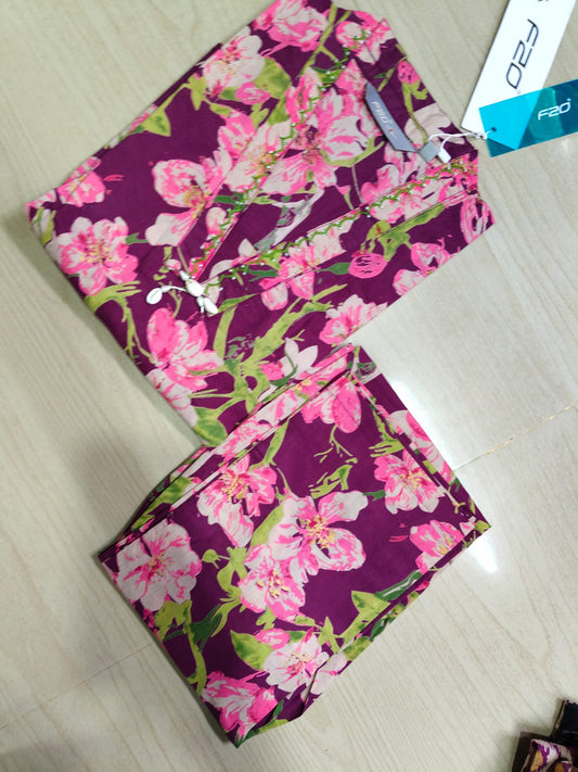 V neck Kurthi with Pant  ALN79