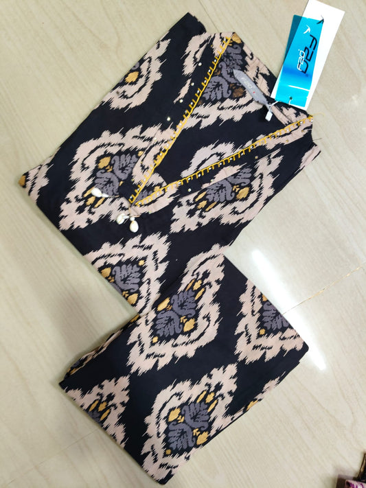 V neck Kurthi with Pant  ALN77
