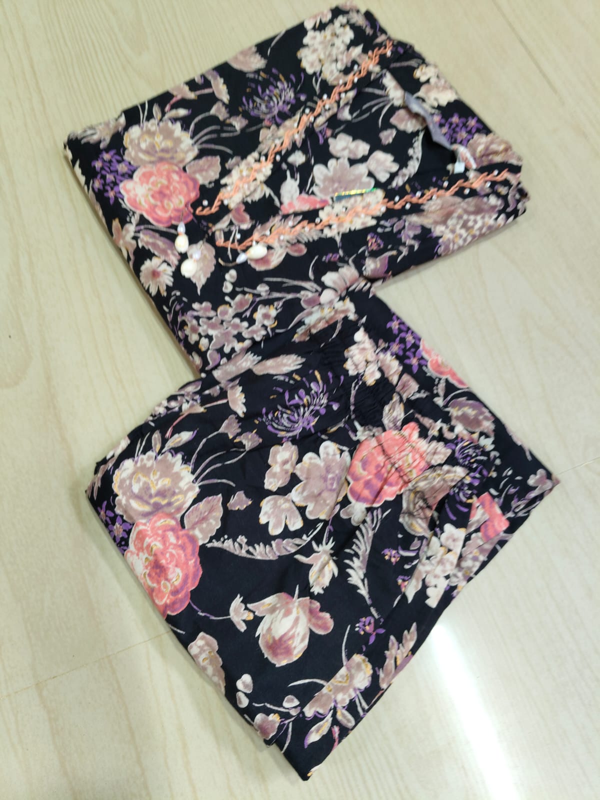 V neck Kurthi with Pant  ALN75