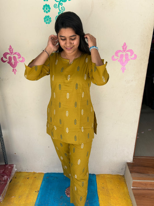 Cotton  Co-ord Sets ( night suits )  NSC204