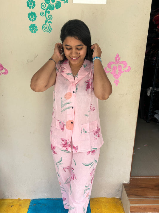 Cotton  Co-ord Sets ( night suits )  NSC205