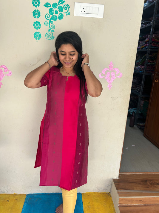 PREMIUM silk kurthi with lining - ST06