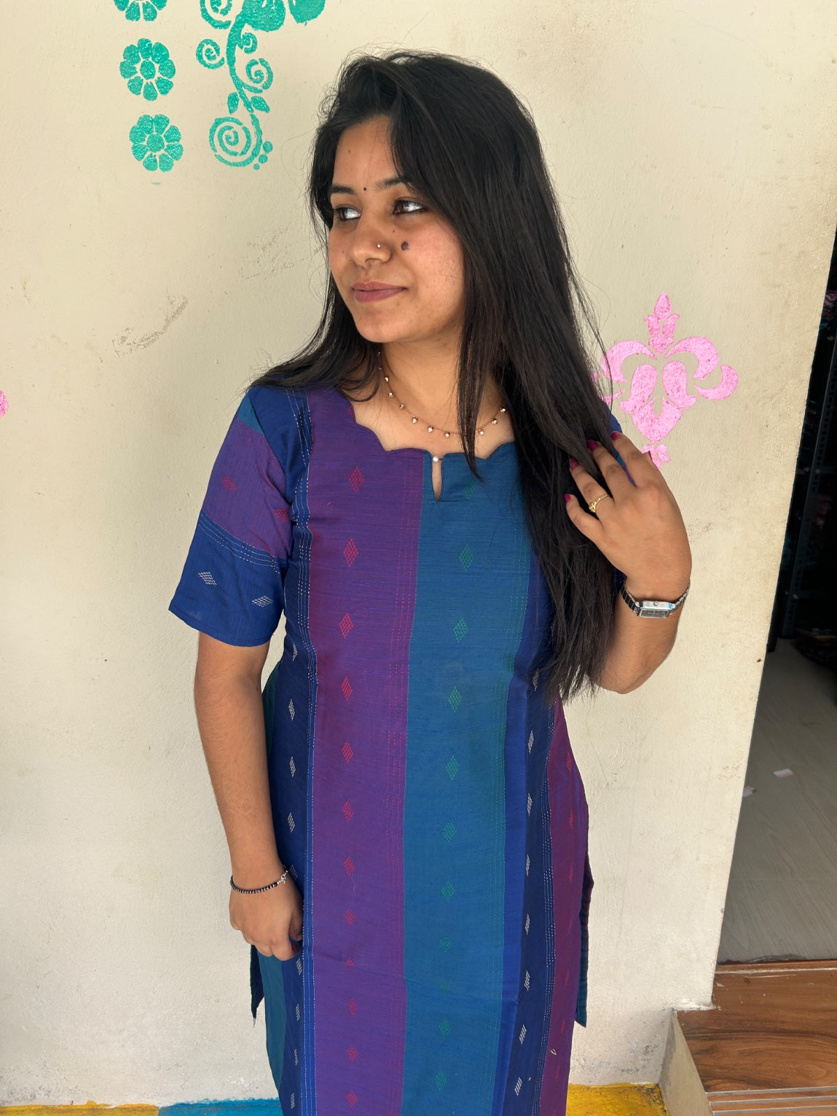PREMIUM silk kurthi with lining - ST05