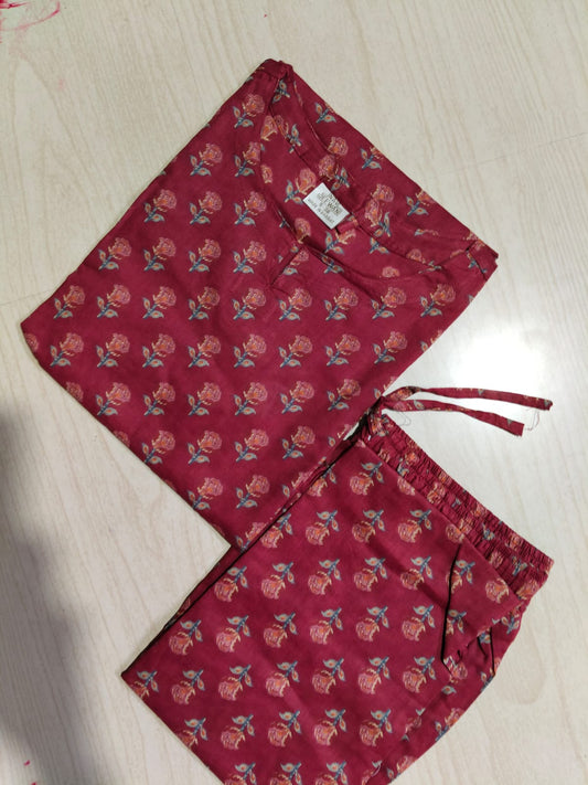 Cotton  Co-ord Sets ( night suits )  NSC219