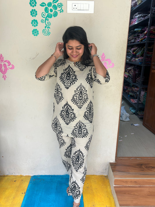 Cotton  Co-ord Sets ( night suits )  NSC226