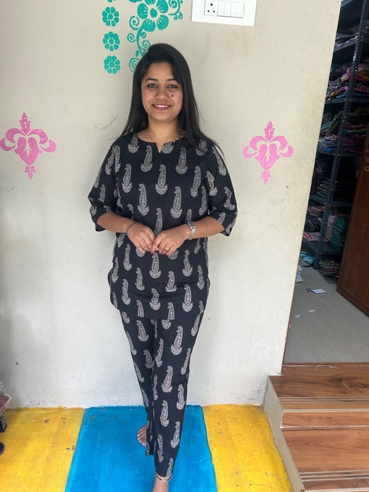 Cotton  Co-ord Sets ( night suits )  NSC224