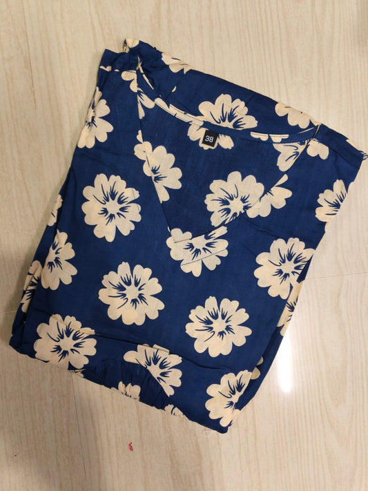 Cotton Floral Frock - CFF82