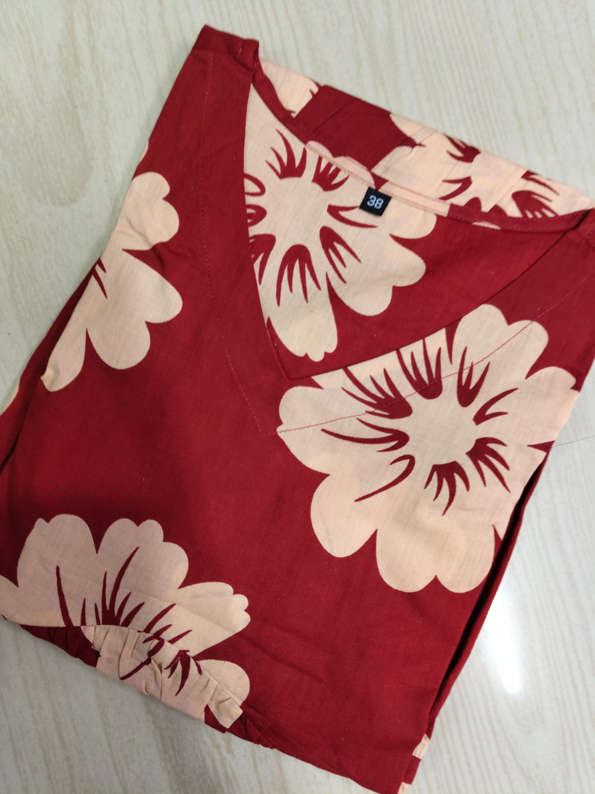 Cotton Floral Frock - CFF87
