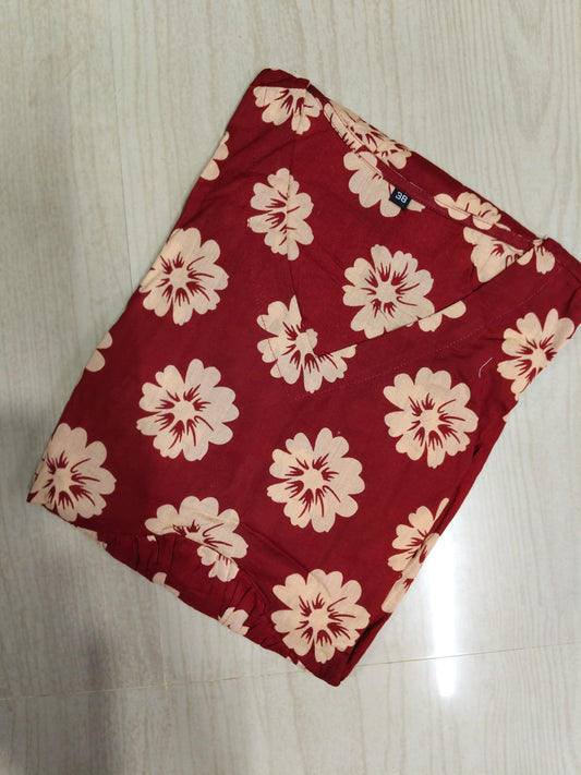 Cotton Floral Frock - CFF88