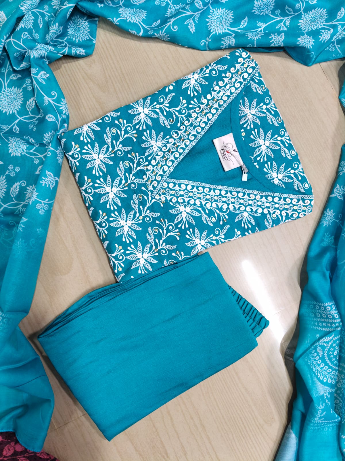 shiny dupatta set SSD15