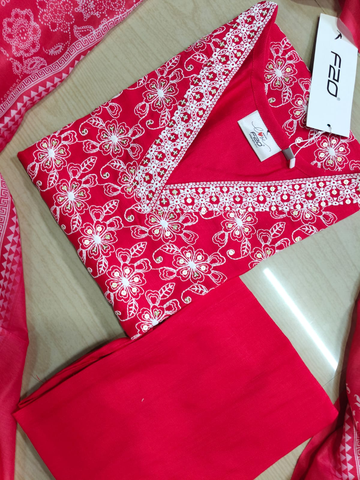 shiny dupatta set SSD16