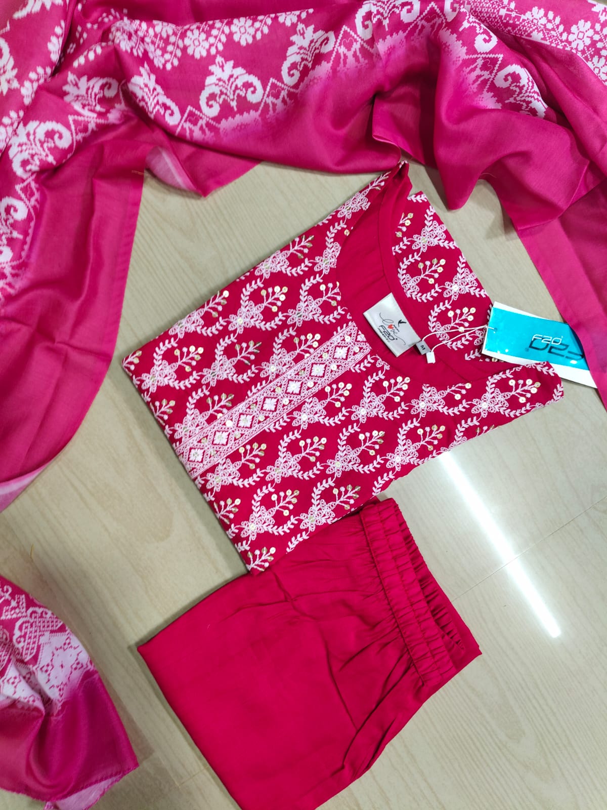 shiny dupatta set SSD18