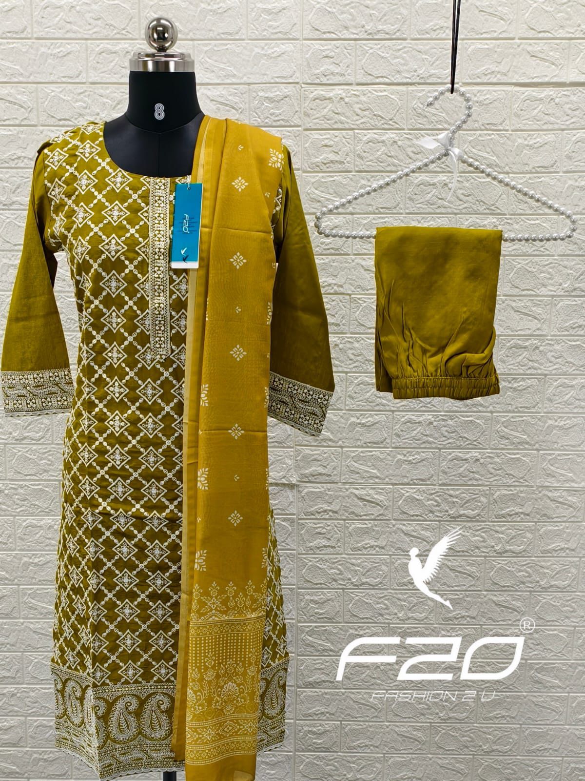 shiny dupatta set SSD17