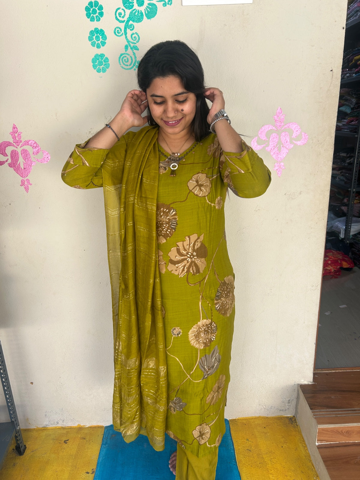 Premium Shiny Vetican Silk Kurti - SVK23