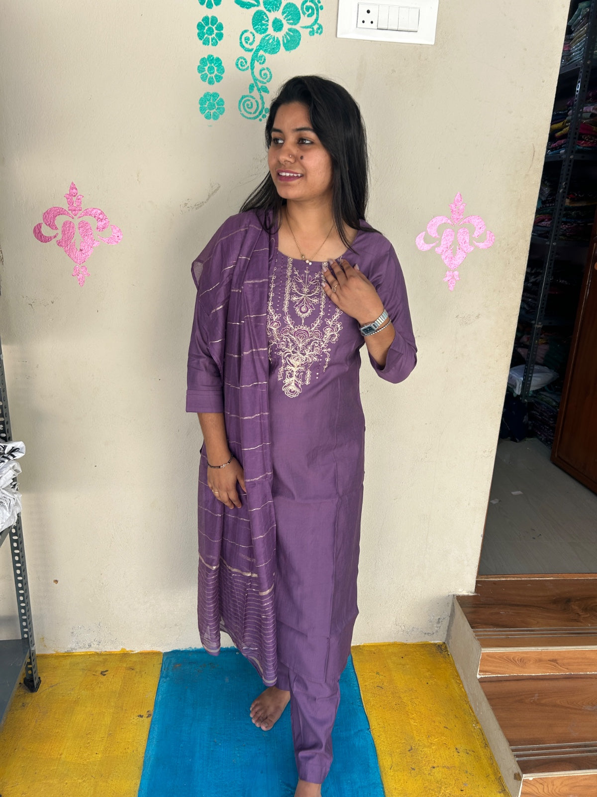 Premium Shiny Vetican Silk Kurti - SVK24