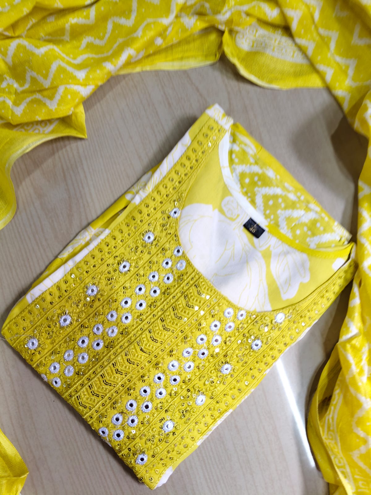 Cotton Floral Anarkali - AS30