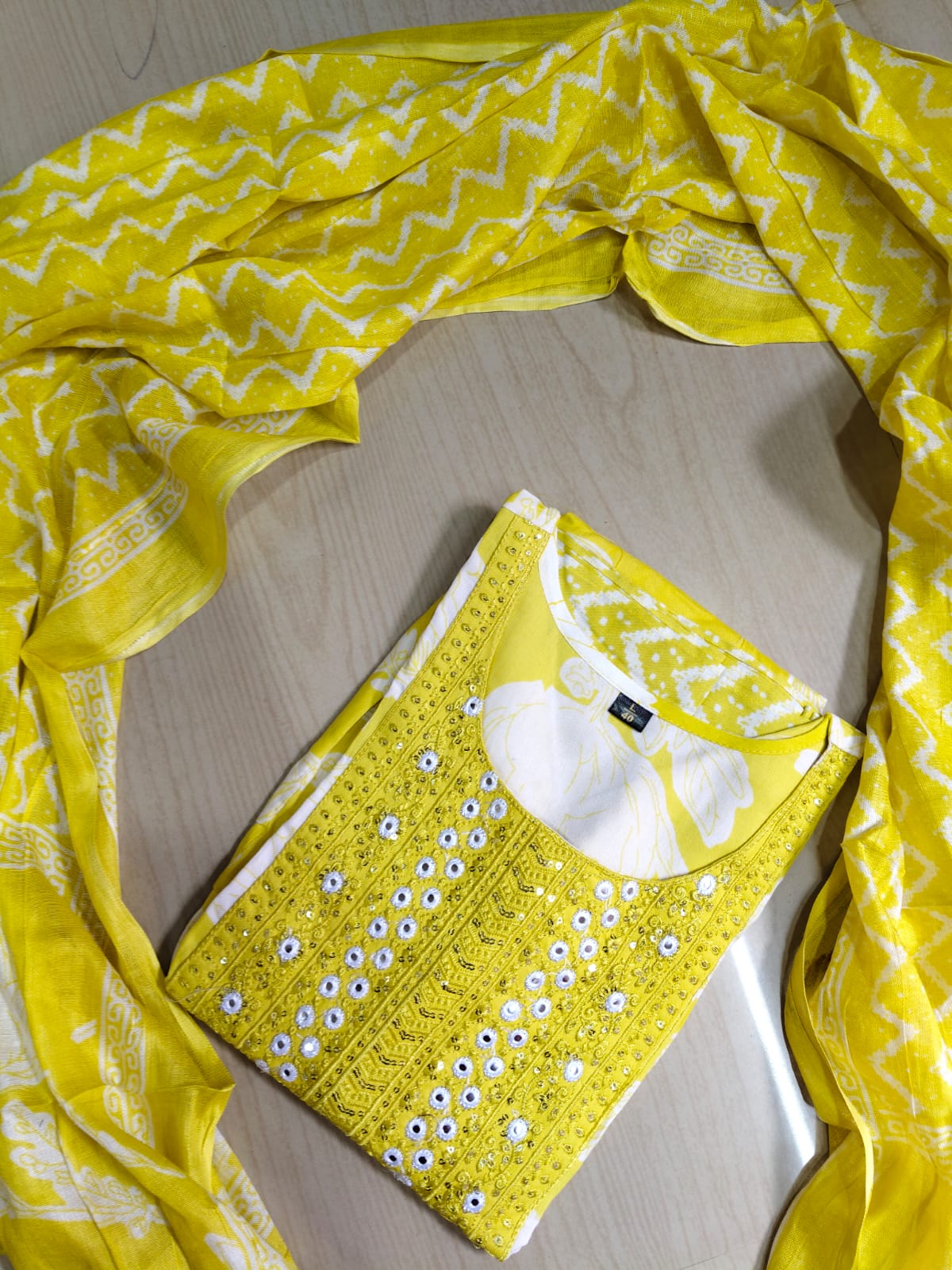 Cotton Floral Anarkali - AS30