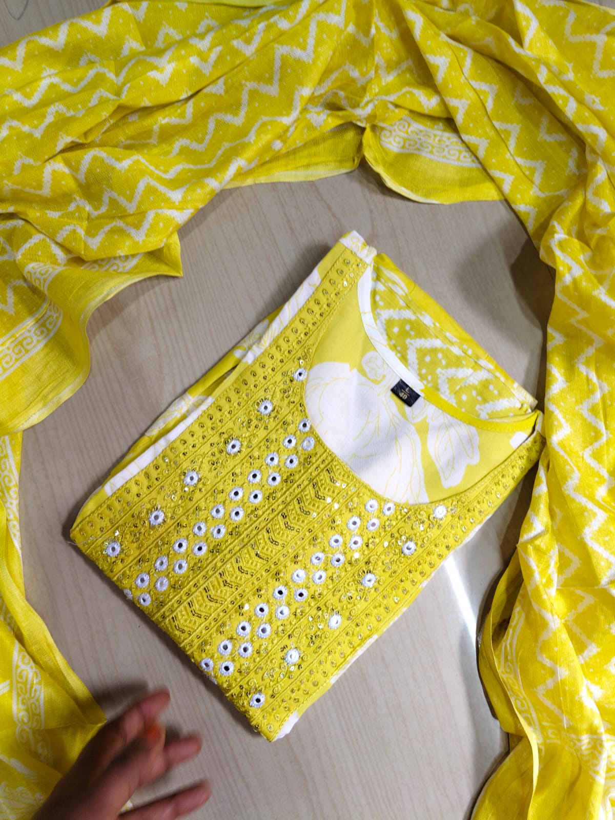 Cotton Floral Anarkali - AS30